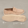 Mocassins Homme Premium Suédine Microfibre Effet Velours Slip-On Confort Semelle Antidérapante Amovible Mémoire de Forme