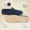 Mocassins Homme Ete Microperfores Slip On Confort Premium - Chaussures Legeres et Respirantes Aspect Suedine -
