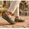 Mocassins Homme Microperforés Confort Été Semelle Crantée Antidérapante Chaussures Slip-On Style Casual Respirant Broderie