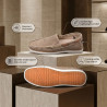Mocassins Homme Été Respirants Slip-On Micro-Perforés Confort Semelle Antidérapante Légère Chaussures Casual Élégantes Broderie