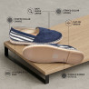 Espadrilles homme elegantes en toile ou aspect suédine semelle corde style jute et caoutchouc slip on ete chic decontracte