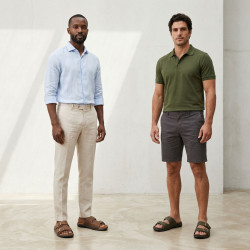 Sandales Homme Boucles Reglables Confort Semelle Memoire Antiderapante Claquettes Ete Dessus Effet Cuir Retourne Semelle Souple