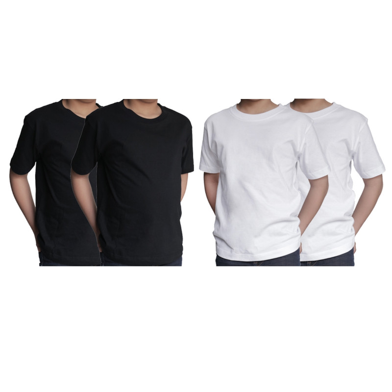T shirts Enfant Lot de 4 Uni Ozabi Basic