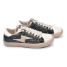 OZABI Baskets Mode Femme - Sneakers Glitter à Lacets, Éclair Appliqué Iconique, Semelle Plateforme, Label MMXXIV Collection