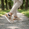 OZABI Baskets Runner Femme - Sneakers Sportswear Tige Mesh & Simili Cuir, Semelle EVA Crantée, Logo W Signature
