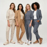 OZABI Baskets Runner Femme - Sneakers Sportswear Tige Mesh & Simili Cuir, Semelle EVA Crantée, Logo W Signature