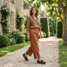 OZABI Mocassins Femme - Penny Loafer Daim Synthétique, Semelle Intérieure Cuir Véritable Amovible, Caoutchouc Antidérapant