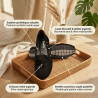OZABI Mocassins Femme - Loafer Lacet Décoratif Daim Synthétique, Œillets & Embouts Argentés, Semelle Caoutchouc Souple