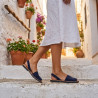 OZABI Sandales Menorquines Femme - Avarcas Cuir Véritable & Glitter, Semelle Cuir, Fabrication Espagne, 6 Coloris
