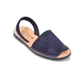 OZABI Sandales Menorquines Femme - Avarcas Cuir Véritable & Glitter, Semelle Cuir, Fabrication Espagne, 6 Coloris