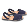 OZABI Sandales Menorquines Femme - Avarcas Cuir Véritable & Glitter, Semelle Cuir, Fabrication Espagne, 6 Coloris