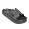 OZABI Sandales Femme Claquette H-Strap Glitter EVA - Pailleté Haute Intensité, Semelle Massante Picots, Plateforme Compensée