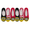 Chaussettes Invisibles Femme Les Minions Lot de 6