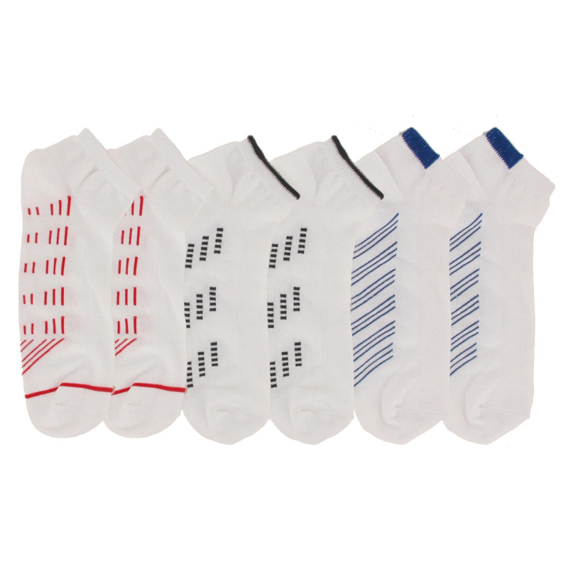 Chaussettes Courtes Homme Motifs Lot de 6