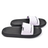 OZABI Pack 2 Paires Claquettes Adulte Unisexe - Sangle Microperforée EVA, Semelle Épaisse Galbée Antidérapante, Marine + Blanc,