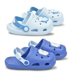 OZABI Pack 2 Paires Sabots Enfant EVA - Imperméable - Lanière Pivotante - Trous Ventilation - Décoration Fantaisie