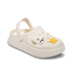 OZABI Sabot Enfant EVA Moelleux - 3 Pin's Décoratifs - Lanière Pivotante - Imperméable - Fille Garçon
