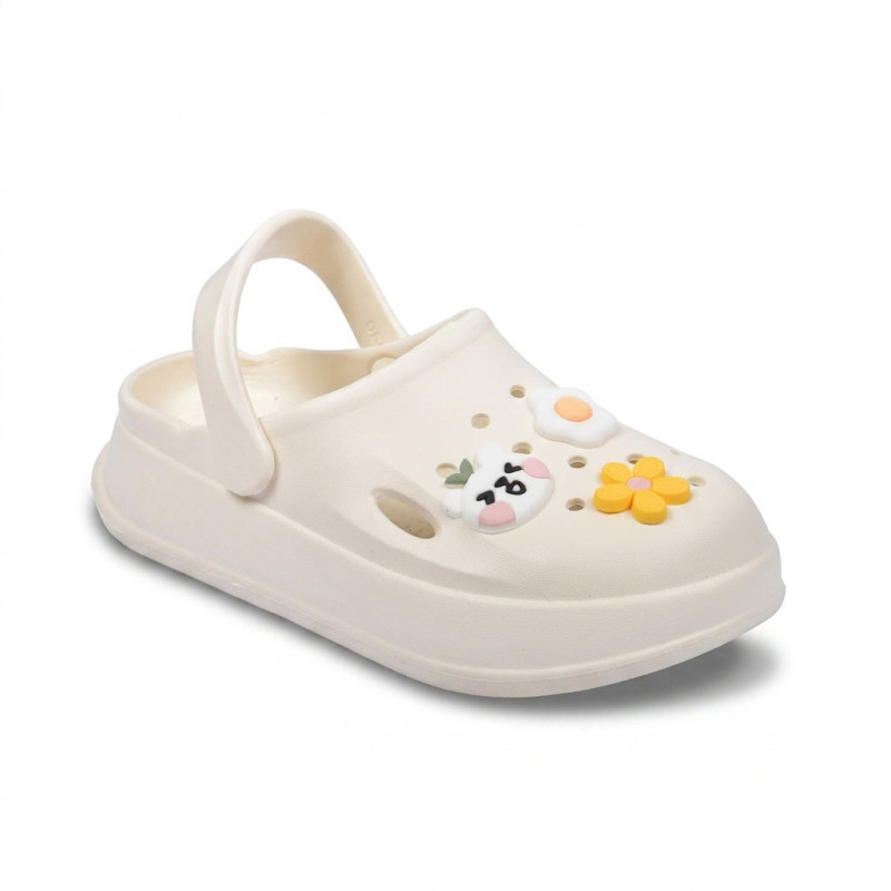 OZABI Sabot Enfant EVA Moelleux - 3 Pin's Décoratifs - Lanière Pivotante - Imperméable - Fille Garçon