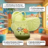 OZABI Sabot Enfant EVA Moelleux - 2 Pin's Décoratifs - Lanière Pivotante - Imperméable - Fille Garçon - Rose Beige Bleu Ciel Ble