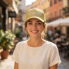 OZABI – Lot de 2 Casquettes Pailletées Femme Lurex – Broderie Message Fantaisie – Fermeture Scratch Réglable – 100% Polyester –