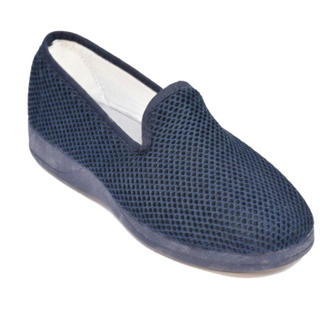 OZABI - Pantoufle Femme Charentaise Mesh Respirant - Fabriquée en Espagne - Semelle Caoutchouc - Tige Microperforée