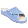OZABI, Mule Femme Eponge Scratch Ajustable Bout Ouvert, Fabriquee en Espagne, Semelle Caoutchouc Antiderapante, Passepoil Vichy
