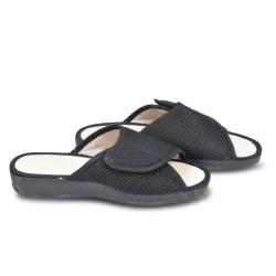 OZABI, Mule Femme Mesh Microperfore Scratch Ajustable Bout Ouvert, Fabriquee en Espagne, Double Respirabilite Tige et Semelle