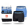 Quiksilver – Lot de 2 Boxers Homme – Comfort Cotton Stretch – Sous-vêtements Confort & Sport – Ceinture Élastique Siglée