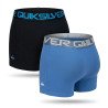 Quiksilver – Lot de 2 Boxers Homme – Comfort Cotton Stretch – Sous-vêtements Confort & Sport – Ceinture Élastique Siglée