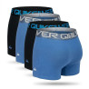 Quiksilver – Lot de 4 Boxers Homme – Confort Coton Stretch – Sous-vêtements Confort & Sport – Ceinture Élastique Siglée