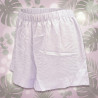 OZABI Pyjama Court Femme 2 Pièces Haut Manches Courtes Chemisier et Short Satiné Col Revers 5 Boutons Cristal Motif Zèbre