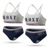 ROXY - Lot 2 Ensembles Lingerie Fille Licence Officielle - Brassière + Culotte 96% Coton Élasthanne - Surf & Beach Style