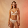 ROXY - Ensemble Lingerie Femme Licence Officielle - Bralette Triangle Coussinée + Culotte - Coton Modal Doux - Plusieurs Coloris
