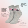 ROXY Chaussettes Fille Quarter Pack de 6 - Coton Respirant