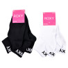 ROXY Chaussettes Fille Quarter Pack de 6 - Coton Respirant