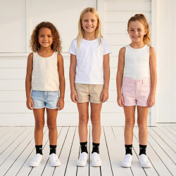 ROXY Chaussettes Fille Quarter Pack de 6 - Coton Respirant