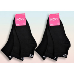 ROXY Chaussettes Fille Quarter Pack de 6 - Coton Respirant