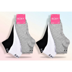 ROXY Chaussettes Fille Quarter Pack de 6 - Coton Respirant