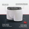 KAPPA Boxers Homme Pack de 4 (Lot) - Coton, Ceinture Siglée, 4 Coloris Assortis, Coffret Cadeau, Tailles M à XXL