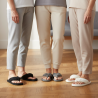 INFINITIF PARIS Pantoufles Tongs Éponge Femme Pack 3 Paires Entre-Doigts Matelassé