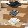 INFINITIF PARIS Pantoufles Tongs Éponge Femme Pack 3 Paires Entre-Doigts Matelassé