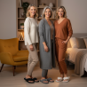 INFINITIF PARIS Pantoufles Tongs Éponge Femme Pack 3 Paires Entre-Doigts Matelassé