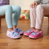 OZABI Pack 2 Paires Chaussons Fille Disney Stitch et Angel Fourrés Doublure Éponge Semelle Antidérapante ABS