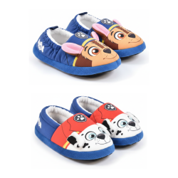 OZABI Pack 2 Paires Chaussons Enfant Pat Patrouille Fourrés Doublure Éponge Semelle Antidérapante ABS
