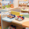 OZABI Pack 2 Paires Chaussons Enfant Pat Patrouille Fourrés Doublure Éponge Semelle Antidérapante ABS