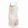 INFINITIF PARIS Ensemble Pyjama Short Femme Débardeur Fines Bretelles et Short Maille Texturée