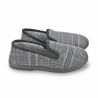 OZABI Pantoufles Charentaises Homme Fourrées Tige Tissée Motif Prince-de-Galles Doublure Sherpa Semelle Caoutchouc Antidérapante
