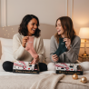 OZABI Chaussettes Femme à Paillettes Lurex - Calendrier de l'Avent 24 Messages Humour - Coffret 12 Paires