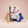 OZABI Chaussettes Femme à Paillettes Lurex - Calendrier de l'Avent 24 Messages Humour - Coffret 12 Paires