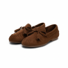 OZABI Mocassins Femme Bobo Chic Nœud Pampilles - Daim Synthétique, Semelle Caoutchouc Crantée, Tailles 36 à 41